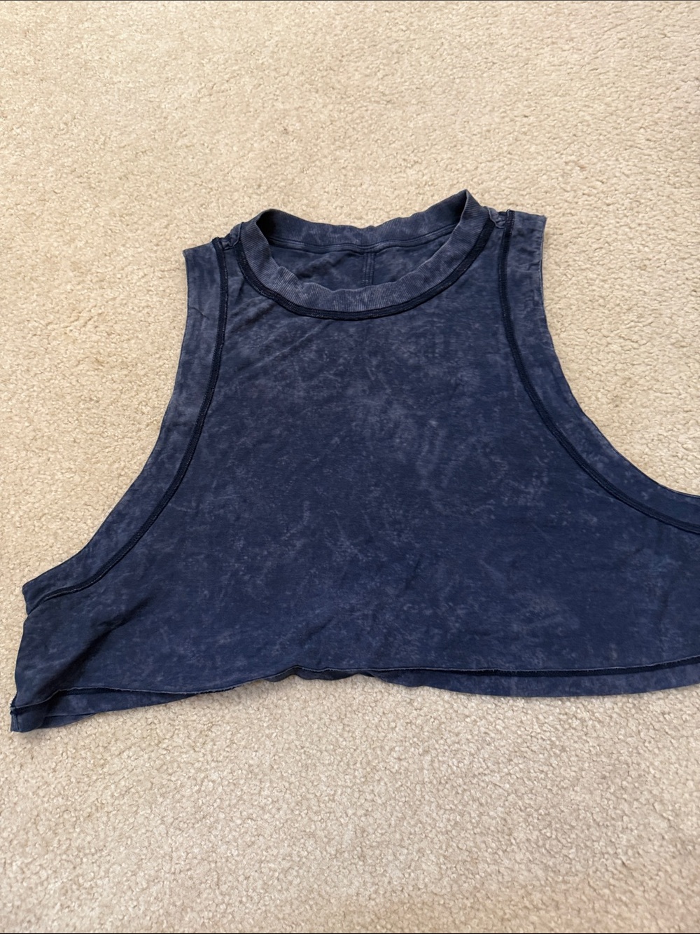 Lululemon all yours Navy Cropped Tank Top